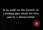 Image of disease causing micro-organisms and careless habits United States USA, 1922, second 47 stock footage video 65675032293