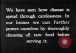 Image of preventing disease and cleansing raw food United States USA, 1922, second 1 stock footage video 65675032295
