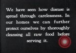 Image of preventing disease and cleansing raw food United States USA, 1922, second 6 stock footage video 65675032295