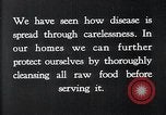 Image of preventing disease and cleansing raw food United States USA, 1922, second 8 stock footage video 65675032295