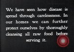 Image of preventing disease and cleansing raw food United States USA, 1922, second 15 stock footage video 65675032295