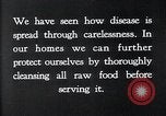Image of preventing disease and cleansing raw food United States USA, 1922, second 16 stock footage video 65675032295