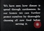 Image of preventing disease and cleansing raw food United States USA, 1922, second 19 stock footage video 65675032295