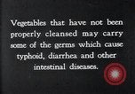 Image of preventing disease and cleansing raw food United States USA, 1922, second 54 stock footage video 65675032295