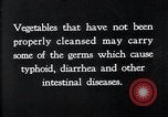 Image of preventing disease and cleansing raw food United States USA, 1922, second 55 stock footage video 65675032295