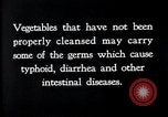 Image of preventing disease and cleansing raw food United States USA, 1922, second 57 stock footage video 65675032295