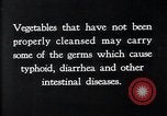Image of preventing disease and cleansing raw food United States USA, 1922, second 59 stock footage video 65675032295
