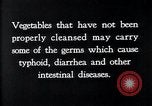 Image of preventing disease and cleansing raw food United States USA, 1922, second 61 stock footage video 65675032295
