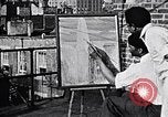 Standbild Palmer Hayden Malerei New York City USA, 1937, aus Sekunde 3 historischem Filmmaterial Videoclip 65675032301