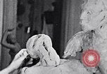 Image of Richmond Barthe designing sculpture New York City USA, 1937, second 5 stock footage video 65675032304