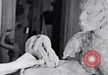 Image of Richmond Barthe designing sculpture New York City USA, 1937, second 10 stock footage video 65675032304