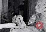 Image of Richmond Barthe designing sculpture New York City USA, 1937, second 12 stock footage video 65675032304