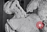 Image of Richmond Barthe designing sculpture New York City USA, 1937, second 14 stock footage video 65675032304