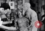 Image of Richmond Barthe designing sculpture New York City USA, 1937, second 42 stock footage video 65675032304
