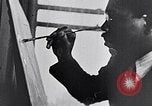 Image of Painter Aaron Douglas New York City USA, 1937, second 24 stock footage video 65675032305