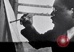 Image of Painter Aaron Douglas New York City USA, 1937, second 26 stock footage video 65675032305