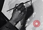 Image of Painter Aaron Douglas New York City USA, 1937, second 42 stock footage video 65675032305