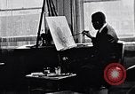 Image of Painter Aaron Douglas New York City USA, 1937, second 52 stock footage video 65675032305