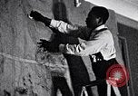 Image of Aaron Douglas and large painting New York City USA, 1937, second 11 stock footage video 65675032306