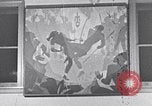 Image of Aaron Douglas and large painting New York City USA, 1937, second 37 stock footage video 65675032306