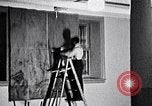 Image of Aaron Douglas and large painting New York City USA, 1937, second 40 stock footage video 65675032306