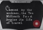 Image of ten millionth Model T Ford Highland Park Michigan USA, 1924, second 46 stock footage video 65675032318