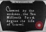 Image of ten millionth Model T Ford Highland Park Michigan USA, 1924, second 49 stock footage video 65675032318