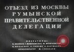 Image of Romanian delegation in Moscow Moscow Russia Soviet Union, 1948, second 13 stock footage video 65675032337