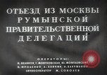 Image of Romanian delegation in Moscow Moscow Russia Soviet Union, 1948, second 14 stock footage video 65675032337