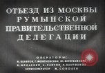 Image of Romanian delegation in Moscow Moscow Russia Soviet Union, 1948, second 15 stock footage video 65675032337