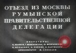 Image of Romanian delegation in Moscow Moscow Russia Soviet Union, 1948, second 16 stock footage video 65675032337