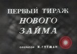 Standbild Zeichnung Lotterie Tickets Russland, 1948, aus Sekunde 3 historischem Filmmaterial Videoclip 65675032341