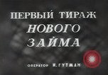 Standbild Zeichnung Lotterie Tickets Russland, 1948, aus Sekunde 4 historischem Filmmaterial Videoclip 65675032341