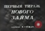Standbild Zeichnung Lotterie Tickets Russland, 1948, aus Sekunde 5 historischem Filmmaterial Videoclip 65675032341