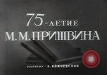 Standbild Mikhail Prishvin Moskau Russland Sowjetunion, 1948, aus Sekunde 3 historischem Filmmaterial Videoclip 65675032342
