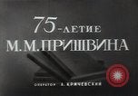 Standbild Mikhail Prishvin Moskau Russland Sowjetunion, 1948, aus Sekunde 4 historischem Filmmaterial Videoclip 65675032342
