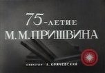 Standbild Mikhail Prishvin Moskau Russland Sowjetunion, 1948, aus Sekunde 5 historischem Filmmaterial Videoclip 65675032342