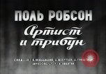 Image Paul Robeson divertissant Moscou Russie Union Soviétique, 1949, de la seconde 3 séquences d'archives historiques vidéo 65675032371