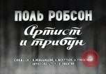 Image Paul Robeson divertissant Moscou Russie Union Soviétique, 1949, de la seconde 4 séquences d'archives historiques vidéo 65675032371