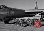 Image of pre-flight inspection of Convair B-36 and crew Fort Worth Texas USA, 1951, second 6 stock footage video 65675032420