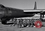 Image of pre-flight inspection of Convair B-36 and crew Fort Worth Texas USA, 1951, second 7 stock footage video 65675032420