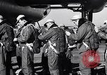 Image of pre-flight inspection of Convair B-36 and crew Fort Worth Texas USA, 1951, second 14 stock footage video 65675032420
