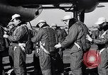 Image of pre-flight inspection of Convair B-36 and crew Fort Worth Texas USA, 1951, second 15 stock footage video 65675032420