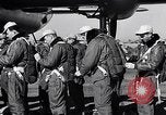 Image of pre-flight inspection of Convair B-36 and crew Fort Worth Texas USA, 1951, second 16 stock footage video 65675032420