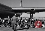 Image of pre-flight inspection of Convair B-36 and crew Fort Worth Texas USA, 1951, second 26 stock footage video 65675032420