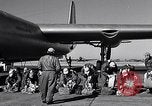 Image of pre-flight inspection of Convair B-36 and crew Fort Worth Texas USA, 1951, second 28 stock footage video 65675032420