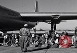 Image of pre-flight inspection of Convair B-36 and crew Fort Worth Texas USA, 1951, second 29 stock footage video 65675032420