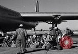 Image of pre-flight inspection of Convair B-36 and crew Fort Worth Texas USA, 1951, second 31 stock footage video 65675032420