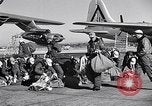 Image of pre-flight inspection of Convair B-36 and crew Fort Worth Texas USA, 1951, second 34 stock footage video 65675032420