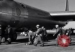Image of pre-flight inspection of Convair B-36 and crew Fort Worth Texas USA, 1951, second 39 stock footage video 65675032420